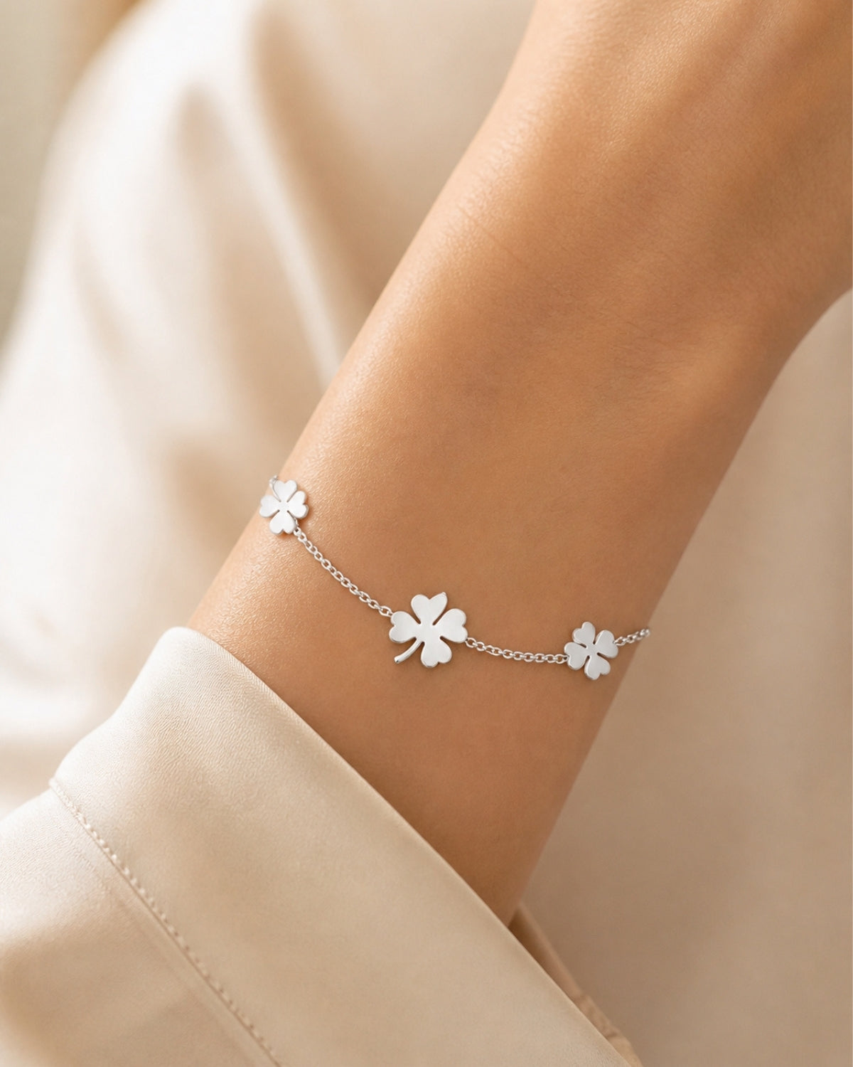 Armband 5 Klavertjes