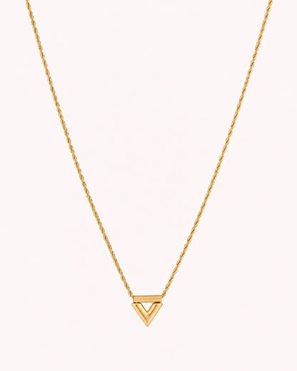 Gedraaide ketting met V hanger
