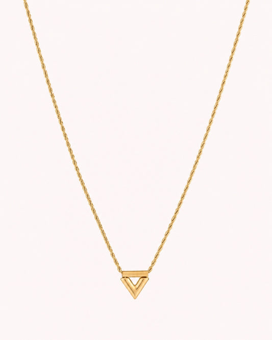 Gedraaide ketting met V hanger