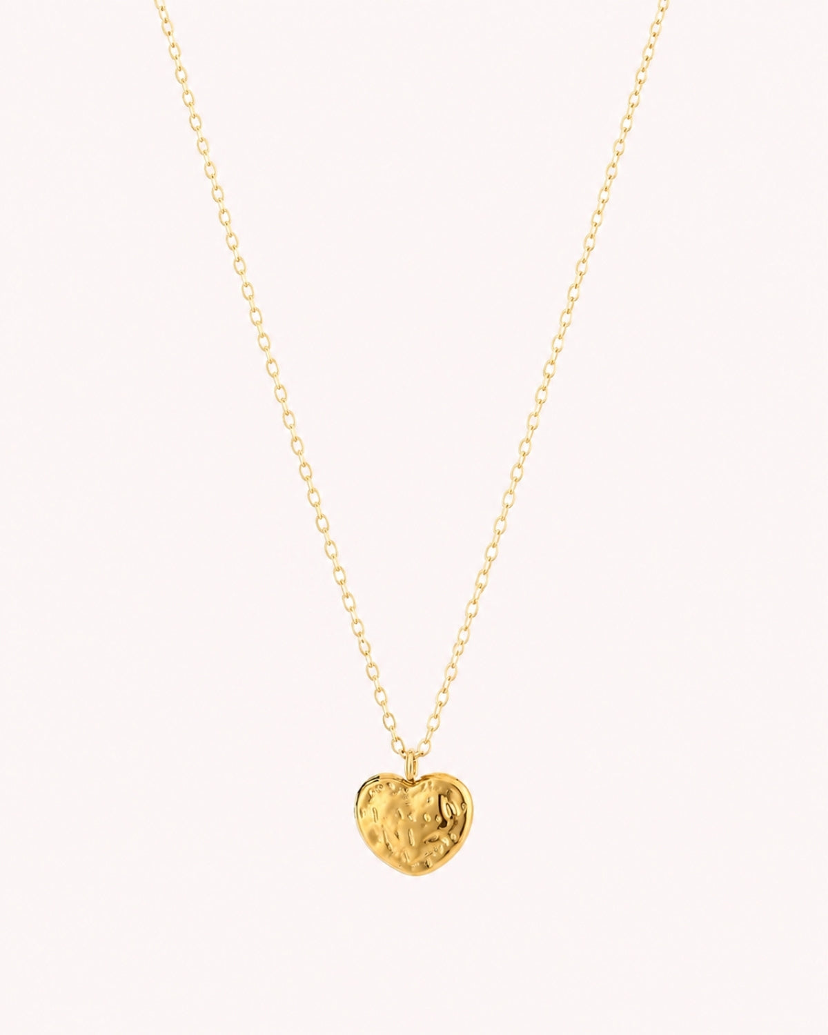 Ketting met ruwe hart bedel