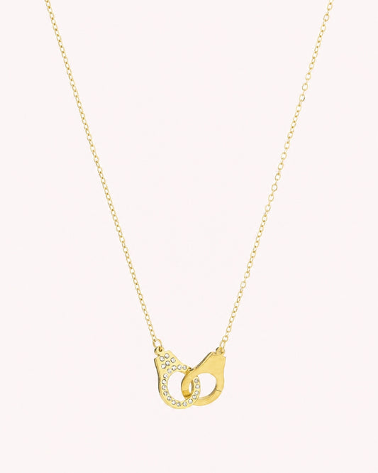 Ketting met handboeien en steentjes