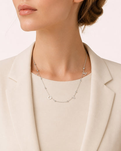 Ketting met LOVE bedels