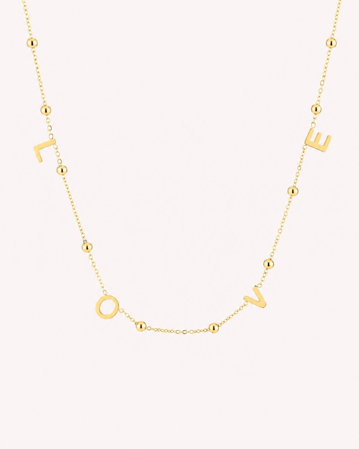 Ketting met LOVE bedels