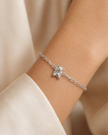 Armband met teddybeer hanger