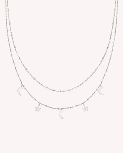 Ketting met Maan en Sterren bedels