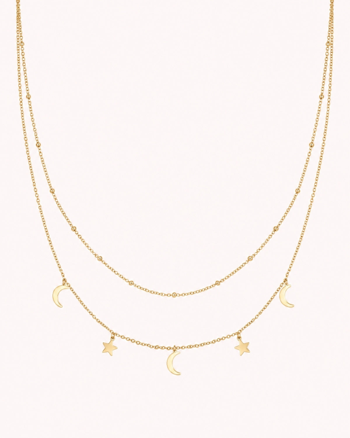 Ketting met Maan en Sterren bedels