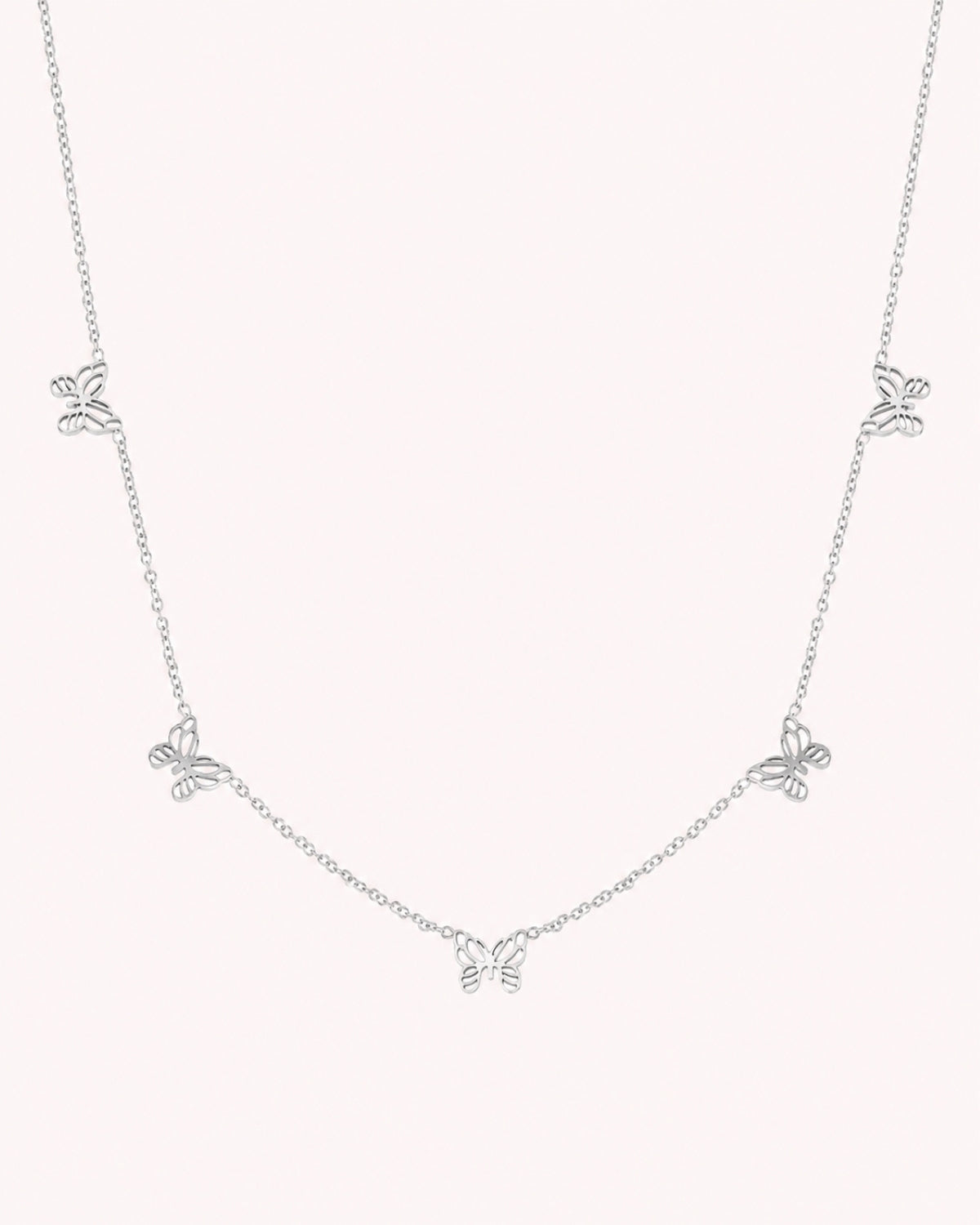 Ketting met vlinder bedels
