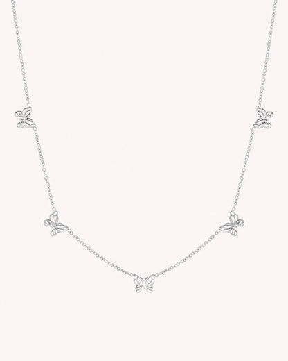 Ketting met vlinder bedels