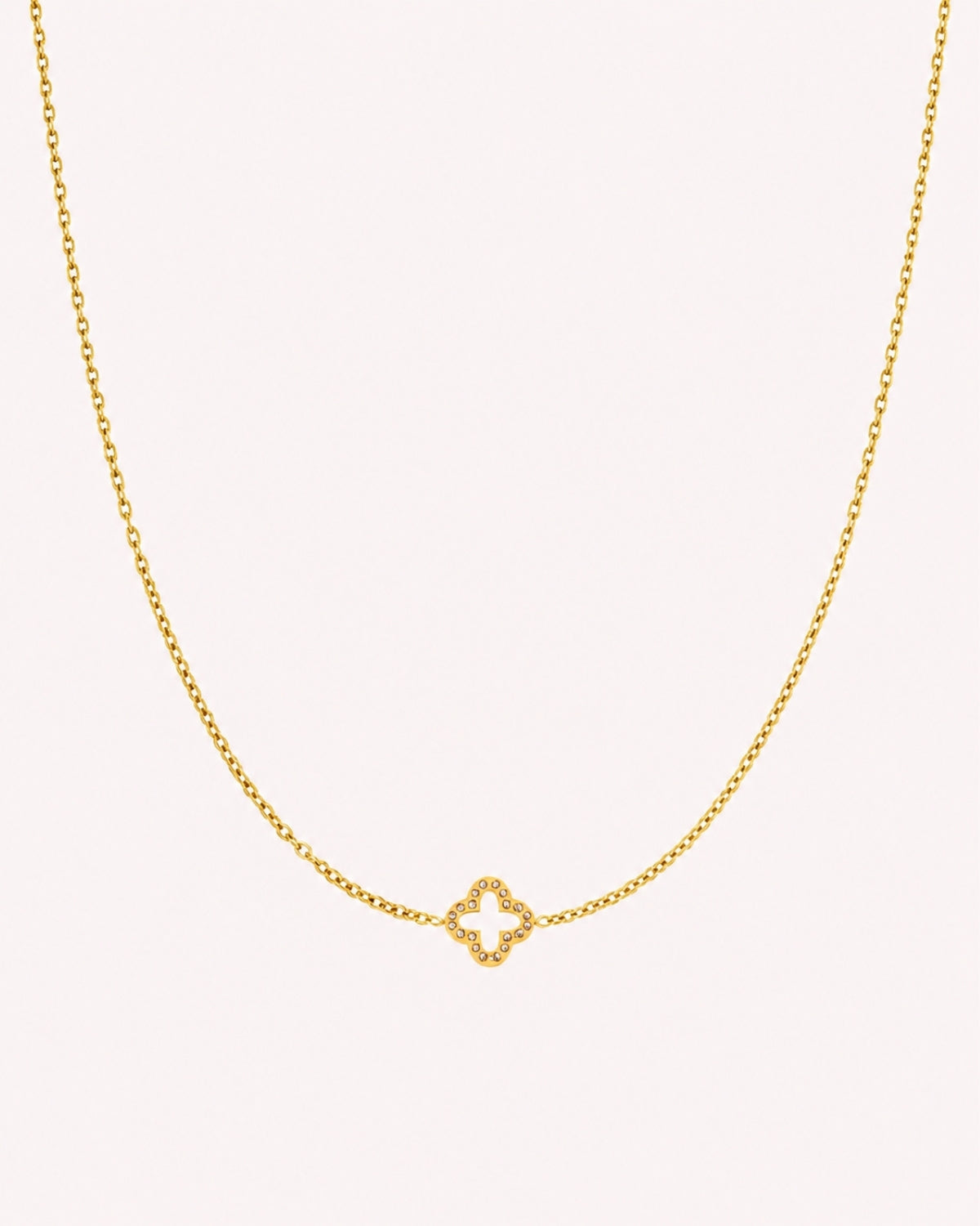Ketting met klaver bedel
