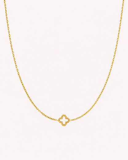 Ketting met klaver bedel