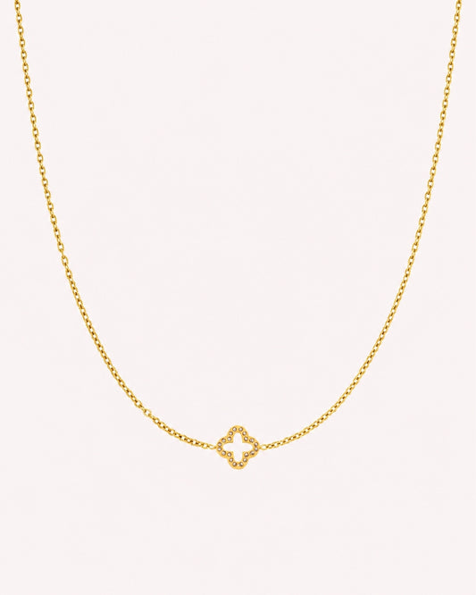 Ketting met klaver bedel