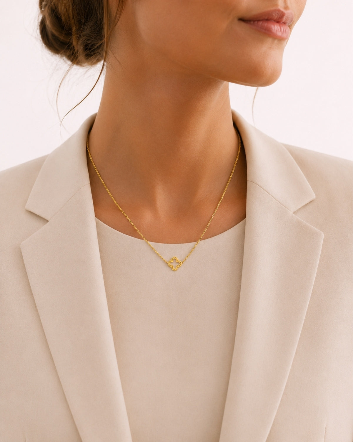 Ketting met klaver bedel