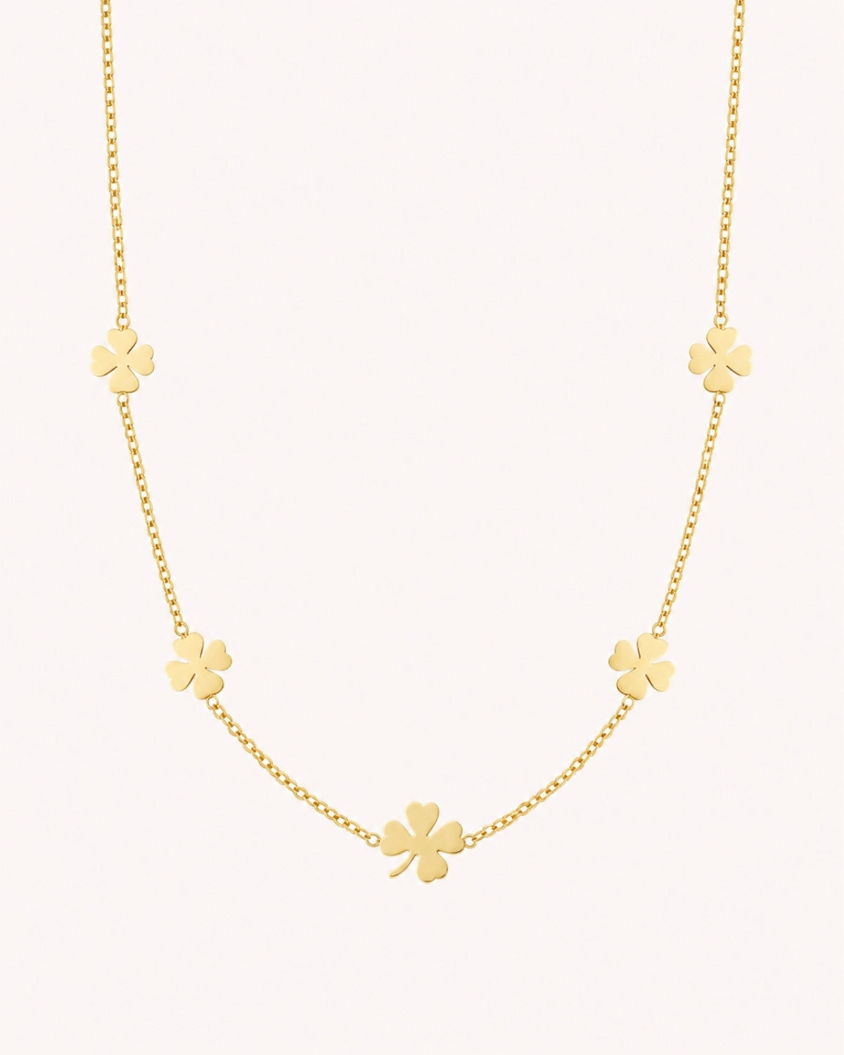 Ketting met bloem bedels