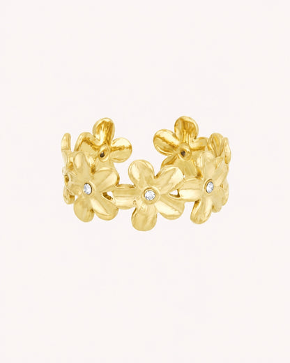 Ring met bloemen