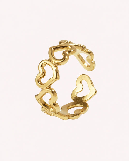 Ring met hartjes