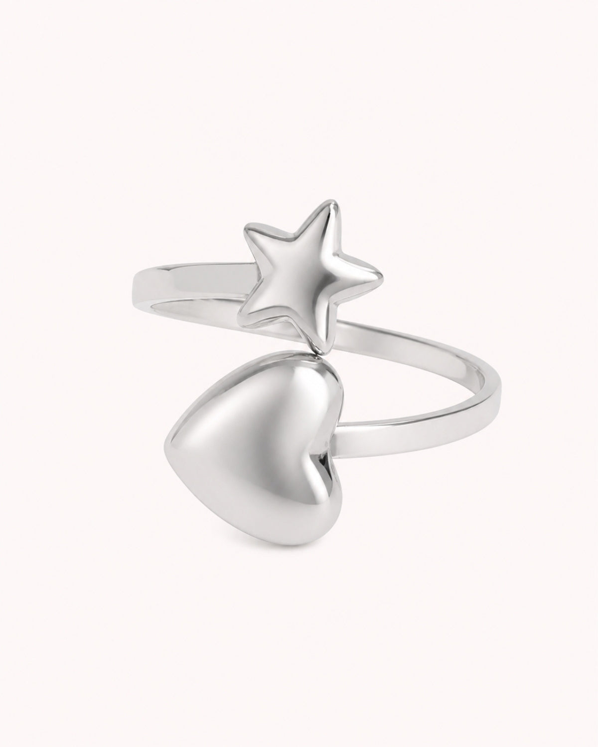 Ring met hartje en ster