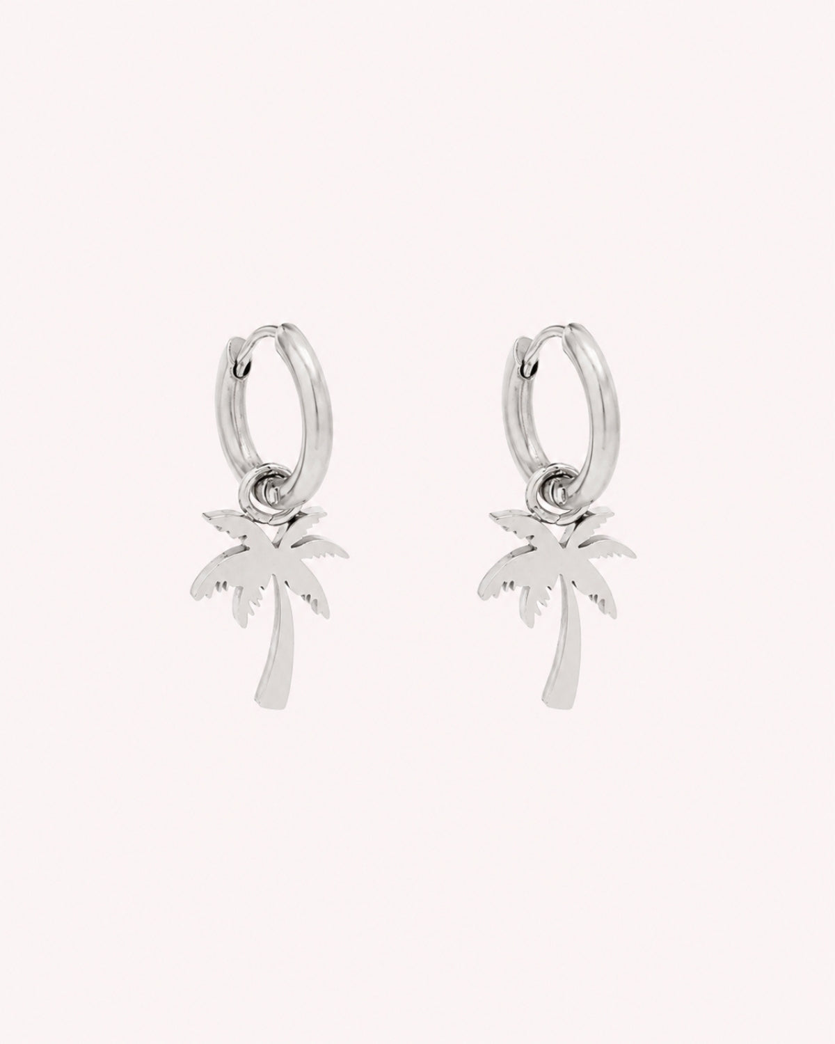 Creolen met palmboom hanger