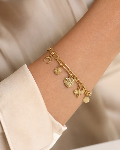 Schakelarmband met bedels